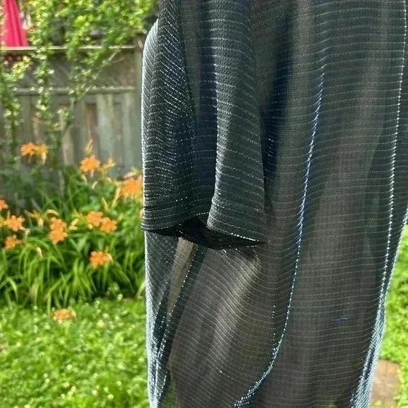 Vintage POSITANO Charlie Lapson Disco Sparkling Shirt  Metallic - Picture 12 of 13